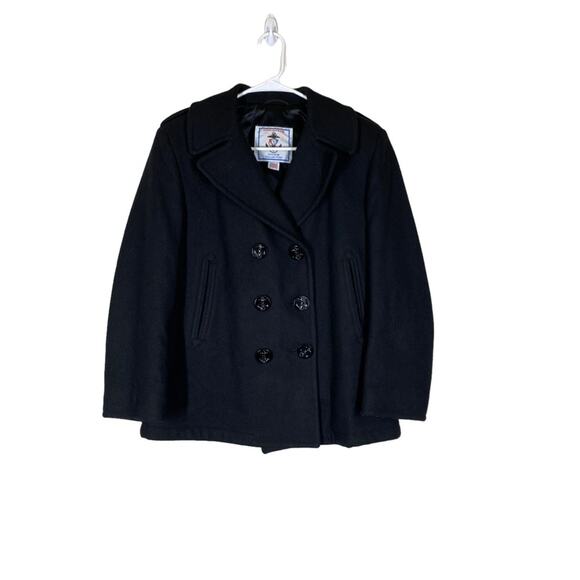 Sterlingwear Anchor Collection Military Navy Wool Blend Peacoat Size 12 SHORT - Picture 1 of 14